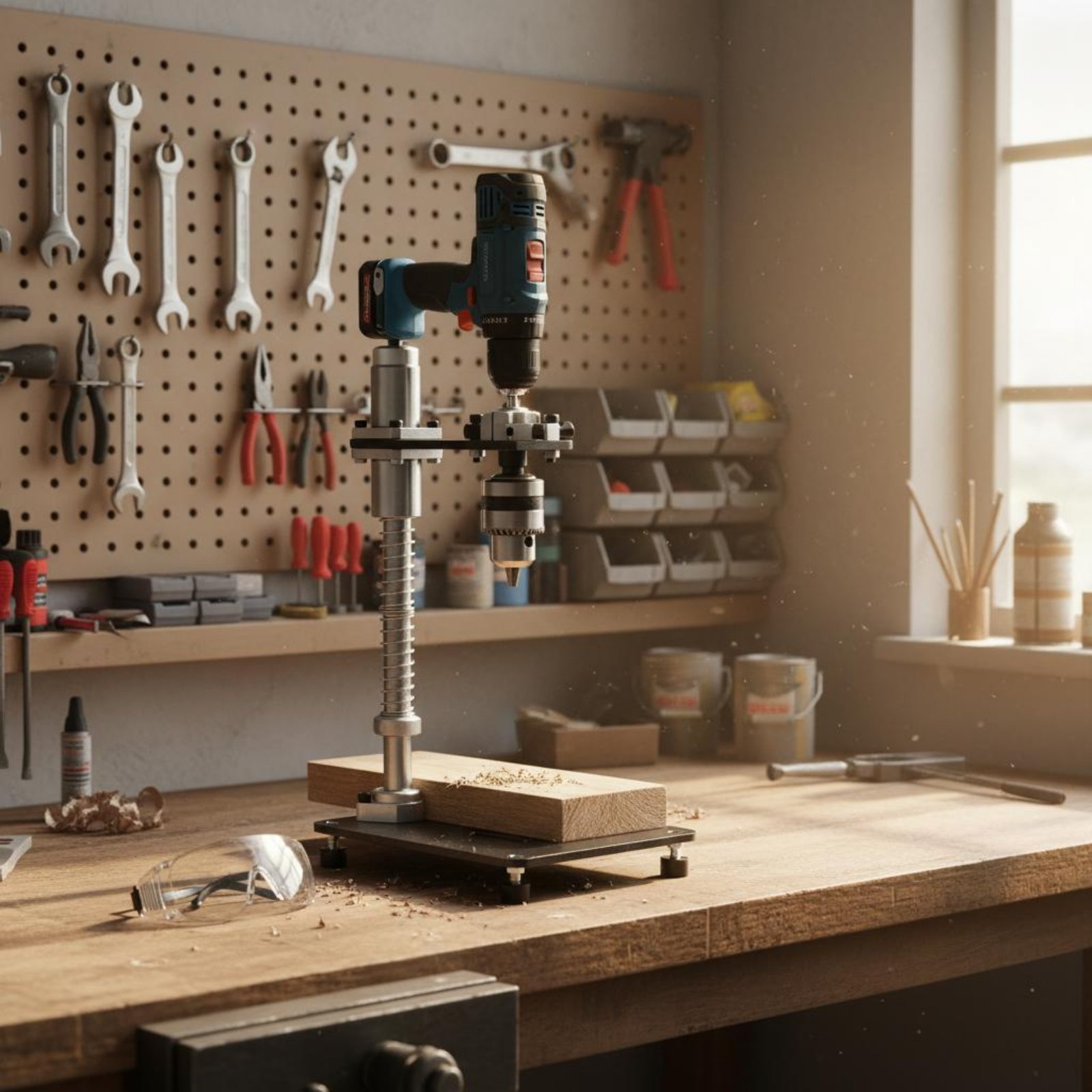 Drill Press - Hand Drill Press Stand Stable Clamping