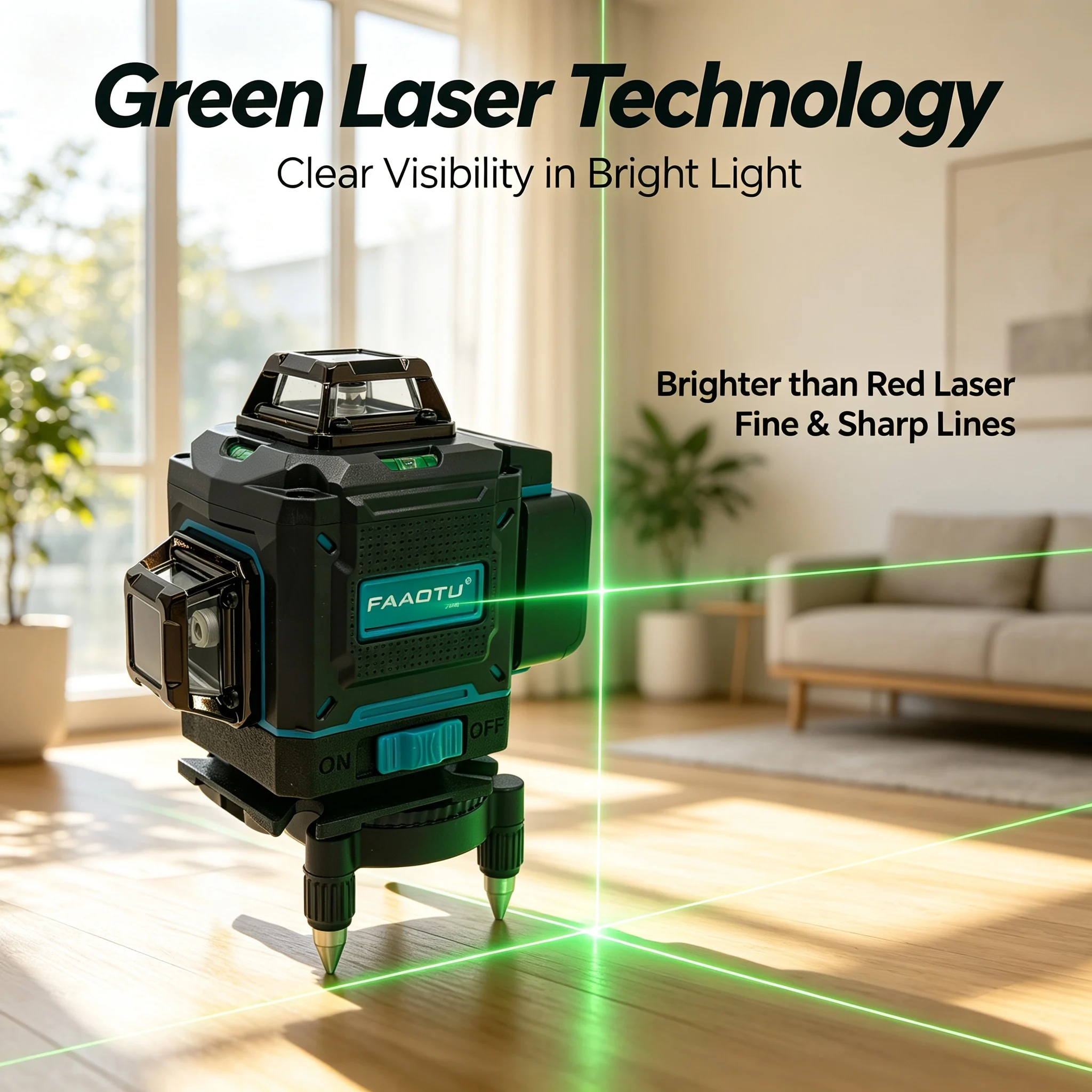 FAAOTU 4D 16-Line 360° Laser L - Spirit Level 评论和价格