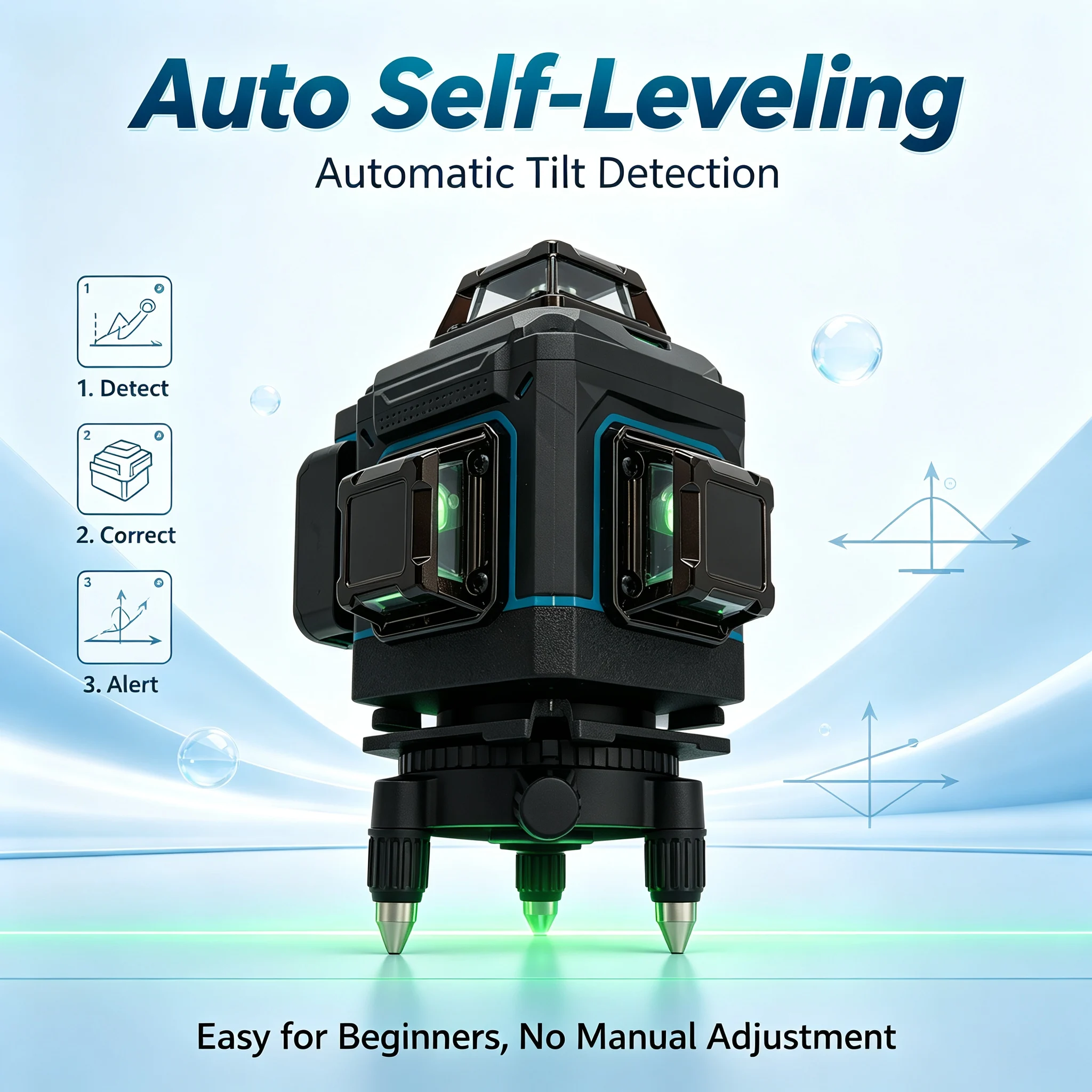 FAAOTU 4D 16-Line 360° Laser L - Spirit Level 评论和价格